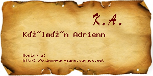 Kálmán Adrienn névjegykártya